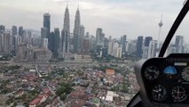 Helicopter Tour in Kuala Lumpur - Magnificent View of Petronas Twin Towers and Kuala Lumpur City | Kuala Lumpur City Helicopter Tour | Helicopter Joyride in Kuala Lumpur