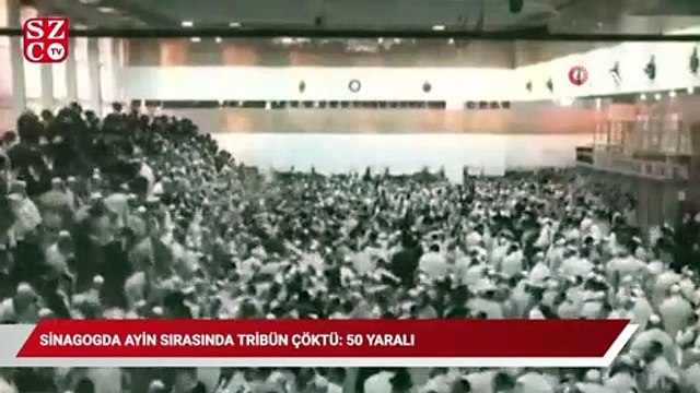 Sinagogda ayin sırasında tribün çöktü: 50 yaralı