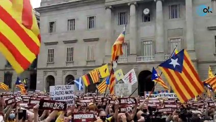 Manifestación independentista en Barcelona de la ANC, Junts y ERC