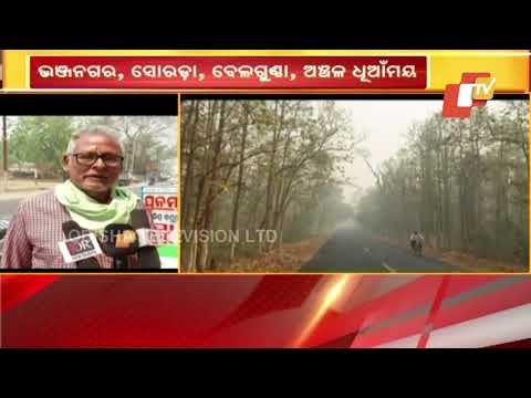 Various Forests Under Ghumusar Division In Grip Of Wildfires