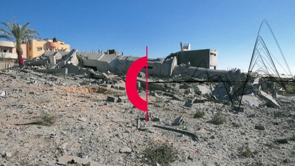شاهد: غارة إسرائيلية تدمر مسجداً في جباليا شمال غزة