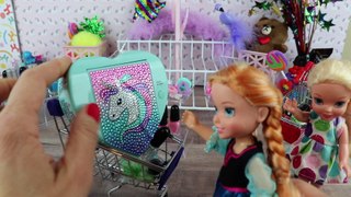 Shopping at Claires Stores! Annia and Elsia Toddlers go to Claire's Store - Buy nail polish - hair accessories