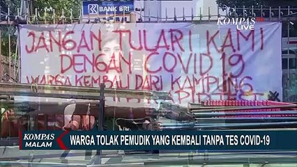 Sejumlah Warga Pasang Spanduk Tolak Pemudik yang Kembali Tanpa Tes Covid-19