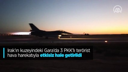MSB: Irak'ın kuzeyindeki Gara'da 3 PKK'lı terörist etkisiz hale getirildi