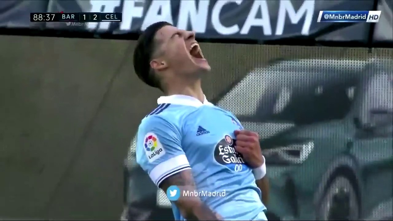 Barcelona 1-2 Celta Vigo GOAL! Santi Mina