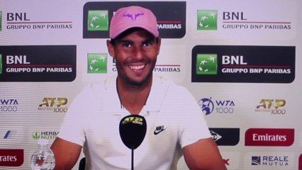 ATP - Rome 2021 - Rafael Nadal : "After achieving 10 in Roland Garros, 10 in Monte-Carlo, 10 in Barcelona, I really wanted this one, no?"