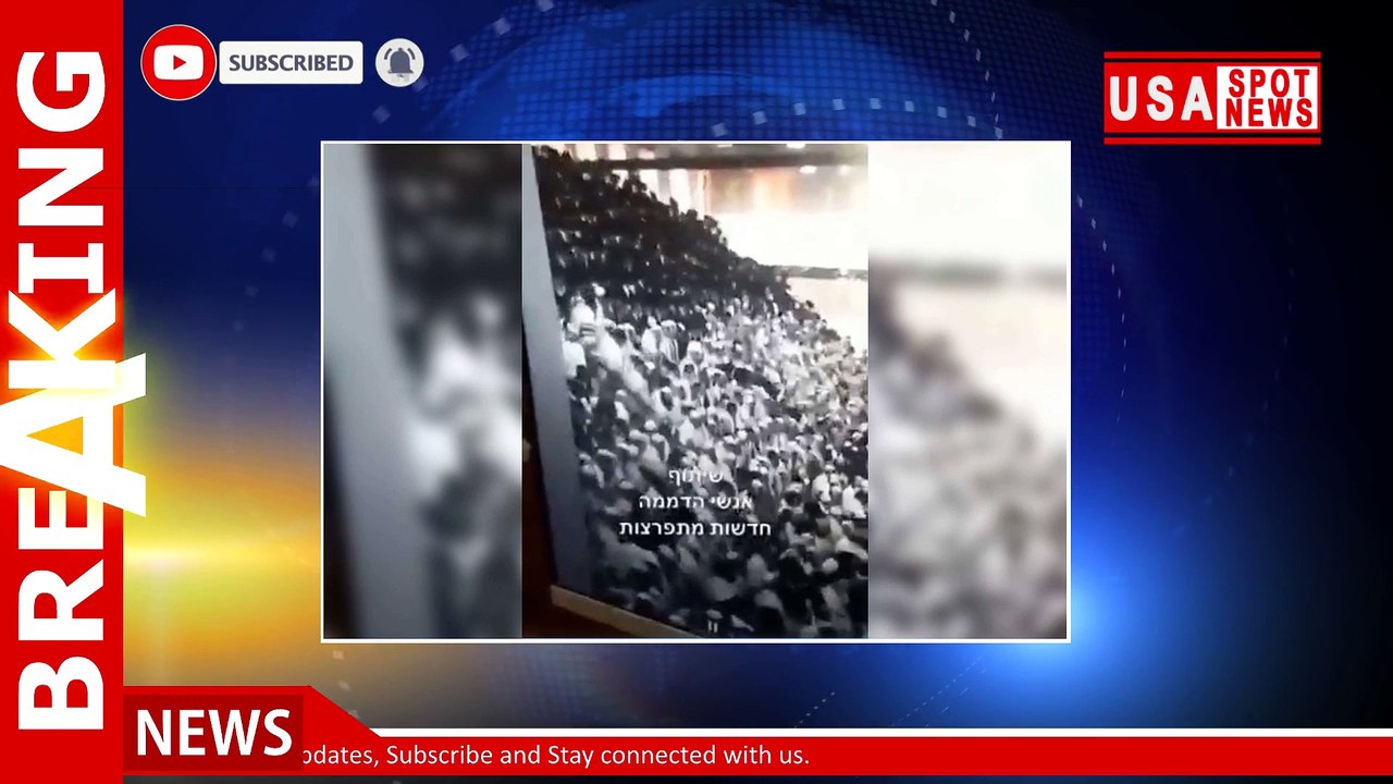 Video shows deadly bleacher collapse in West Bank synagogue