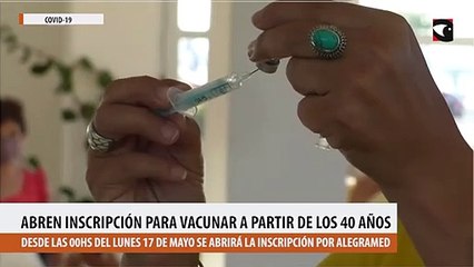Abren inscripción para vacunar a partir de los 40 años en Misiones