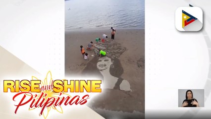 Mga Ilonggo, gumawa ng sand art bilang suporta kay Rabiya