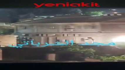 Siyonistler Filistinlilerin evlerine kurşun yağdırdı