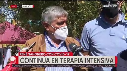 Especialistas evaluarán la salud del doctor Sahonero que permanece en terapia intensiva por Covid