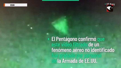 El Pentágono confirmó que el video de un OVNI es real
