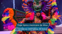 A Andrea Meza se le baja la presión tras utilizar el traje típico para Miss Universo
