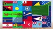 Australia and Oceania  continents countries flags, green screen effects, green screen videos, green screen backgrounds