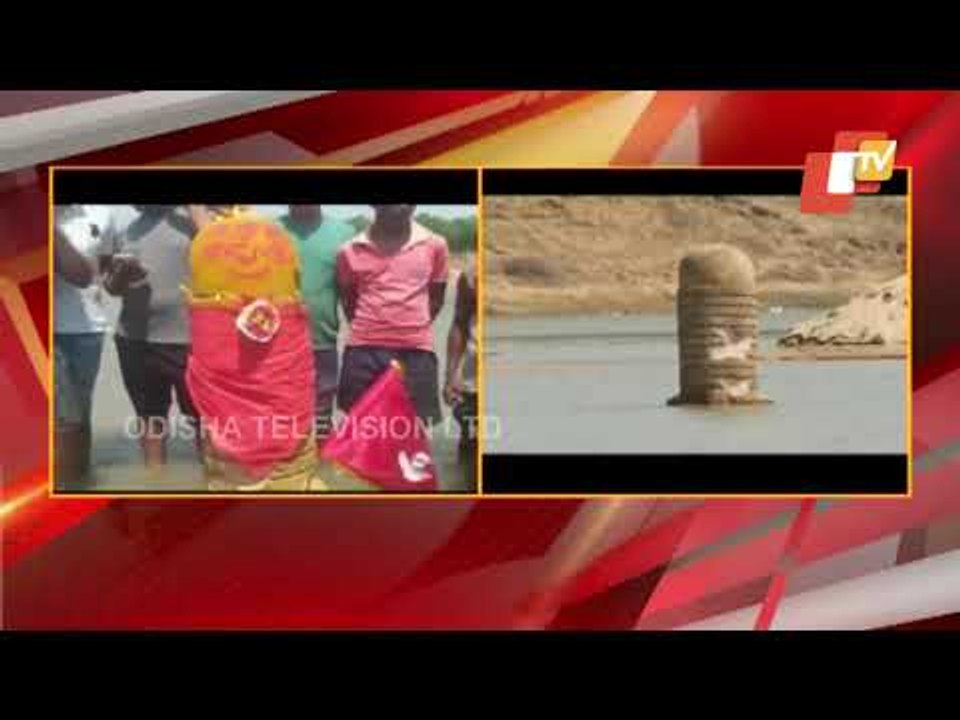 Shivling Found In Baitarani River In Jajpur