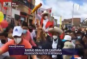 Barras bravas en campaña: polarización política se identifica