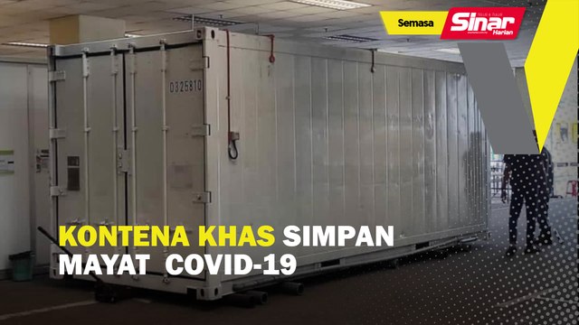 Kontena khas simpan mayat Covid-19