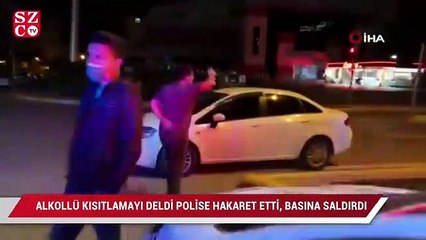 Download Video: Alkollü halde kısıtlamayı delmekle kalmadı: Polise hakaret etti, basına saldırdı