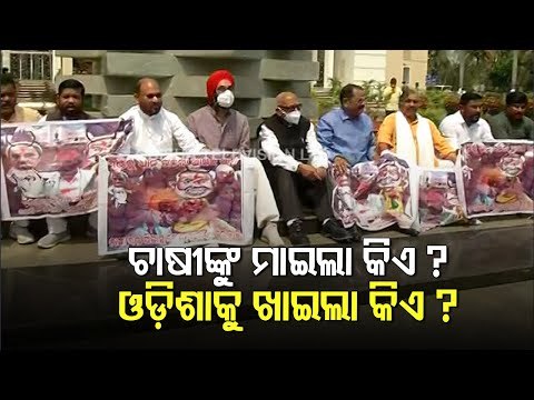 Congress Stage Protest In Odisha Assembly Over Farmers Issues, Paddy Procurement