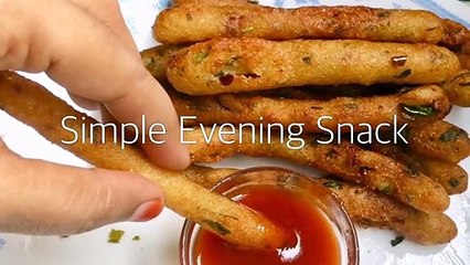 Crispy Potato Fingers Recipe | Quick Evening Snack Recipe In Telugu | How To Make Aloo Suji Fingers
