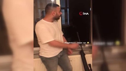 Şampiyonluk kutlaması için havaya ateş açan maganda yakalandı