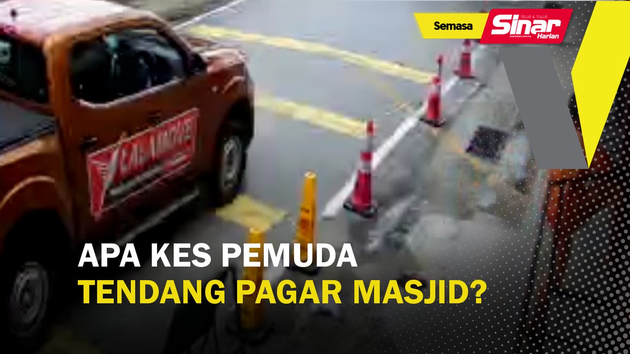 Apa kes pemuda tendang pagar masjid?