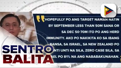 Sen. Go, umaasang maaabot na ng bansa ang herd immunity bago matapos ang taon