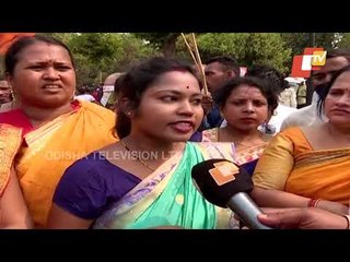 BJP Takes Out Sadbhavna Jatra Demanding Pratap Jena's Arrest