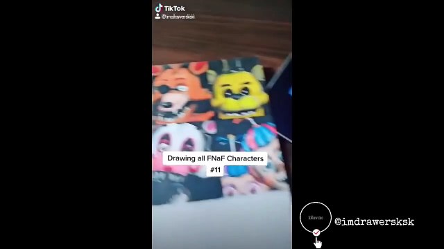 [Part 1] Drawing All Fnaf Characters || Tik Tok Art Compilation