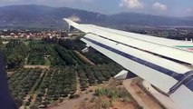 Atterraggio (morbido) aereo Alitalia a Lamezia Terme
