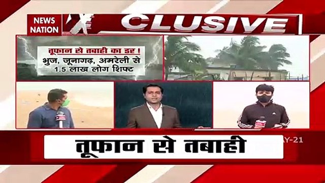 Tauktae Cyclone: गुजरात के पोरबंदर में ताउते तूफान की आहट, तेज हवाए और बारिश शुरू, देखें रिपोर्ट