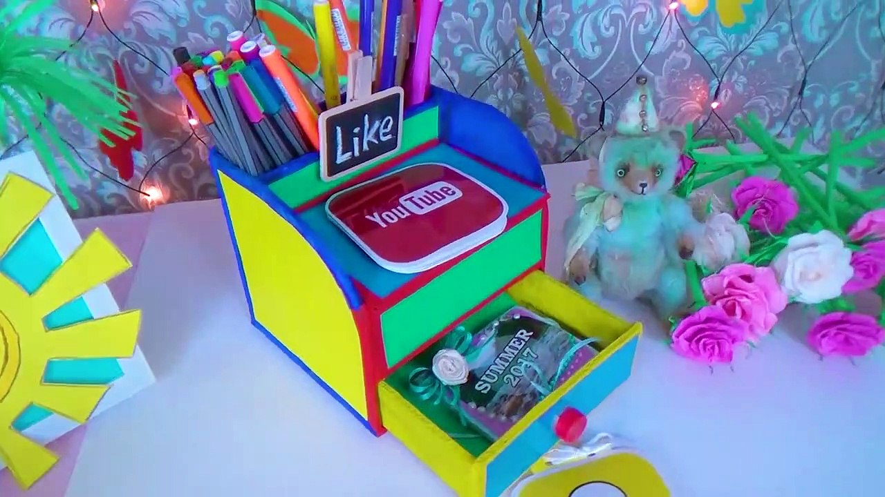 Diy Desk Organizer Easy | Stylish And Compact Diy Desk Organizer | Drawer Organizer Out Of Cardboard