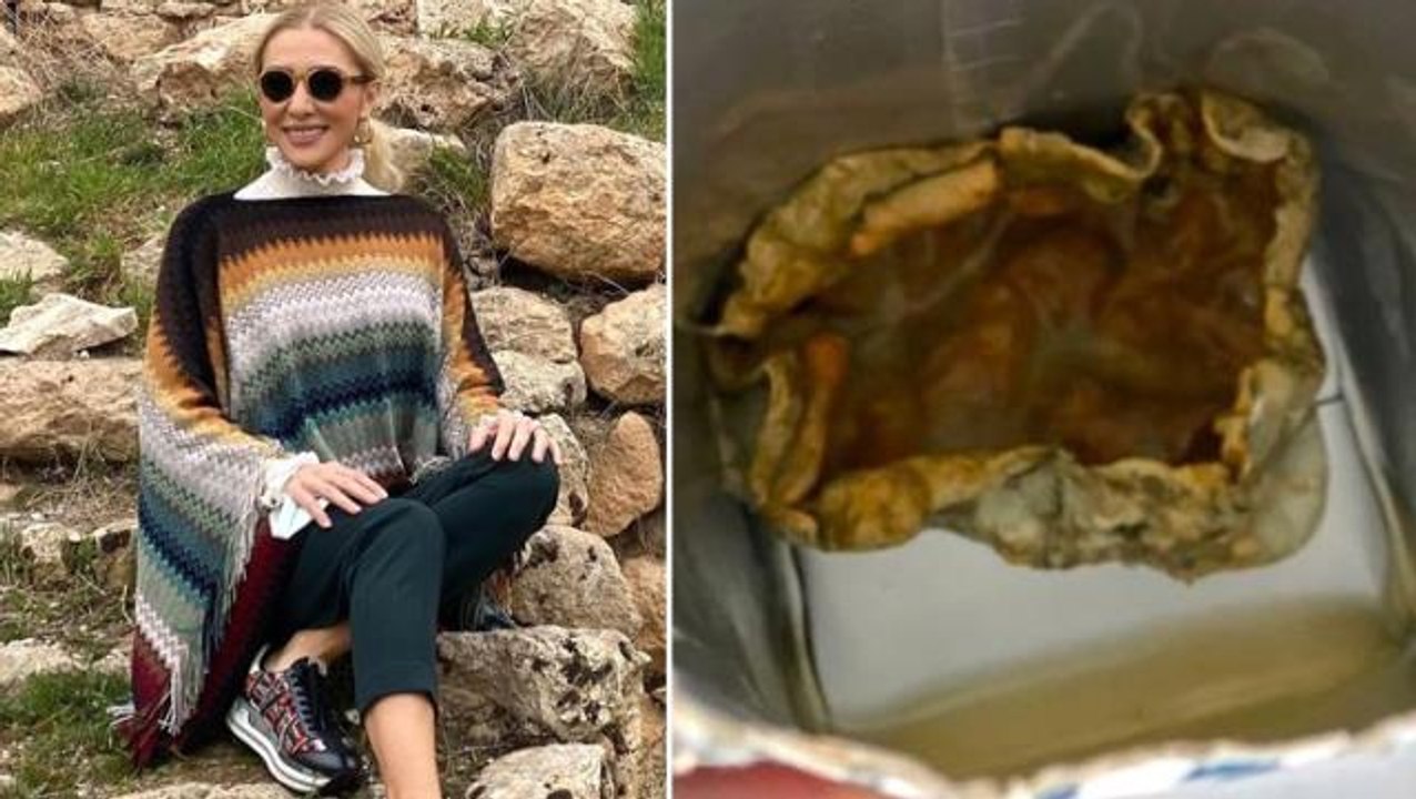 Bakan Ersoy'un eşi "Korkunç bir görüntü" notuyla paylaştı! Meyve suyu paketinde mide bulandıran cisim