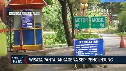 Wisata Pantai Akkarena Sepi Pengunjung