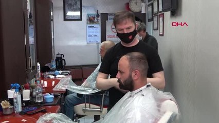 EDİRNE'DE BERBERLER MESAİYE BAŞLADI