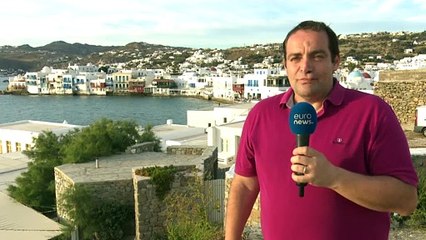 Entre medidas de precaución y optimismo, la isla griega de Miconos espera "una gran ola de turistas"