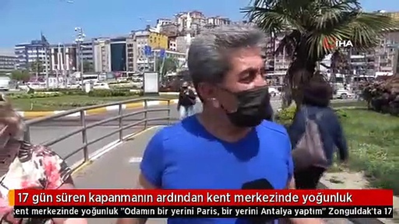 17 gün süren kapanmanın ardından kent merkezinde yoğunluk