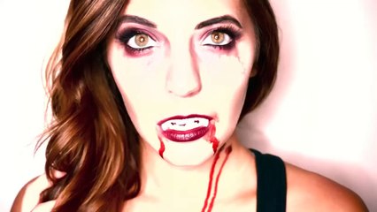 Vampire Makeup Tutorial - Vampire Diaries Inspired Halloween Look