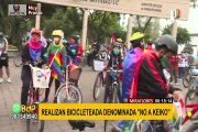 Miraflores: realizan bicicleteada denominada “No a Keiko”