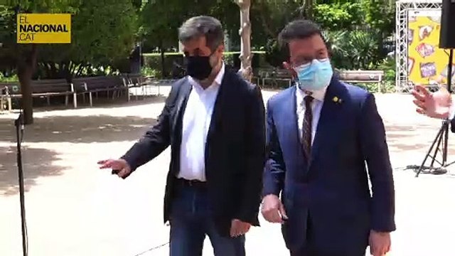 Acaba la roda de premsa per anunciar l’acord de govern entre Junts i Erc