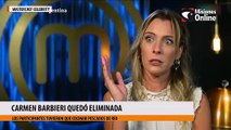 Carmen Barbieri quedó eliminada