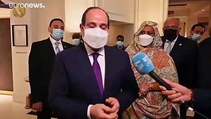 السيسي يؤكد على ضرورة وقف أعمال العنف وإنهاء المواجهات في قطاع غزة