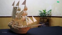 Make A Bamboo Boat To Display In The House - Bamboo Craft