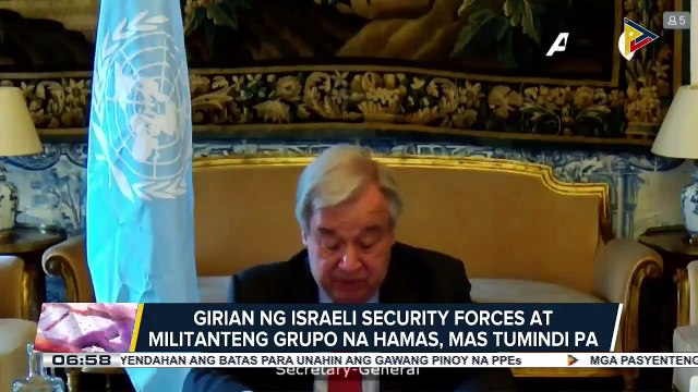 GLOBALITA: Girian ng Israeli security forces at militanteng grupo na Hamas, mas tumindi pa; Ilang K9 dogs sa South Africa na sinanay para maka-detect ng COVID-19, handa nang i-deploy sa airport