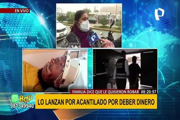 Hombre arrojado de acantilado de 25 metros: familia asegura que extranjero le robó celular