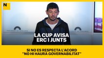 La CUP avisa ERC i Junts: si no es respecta l'acord 