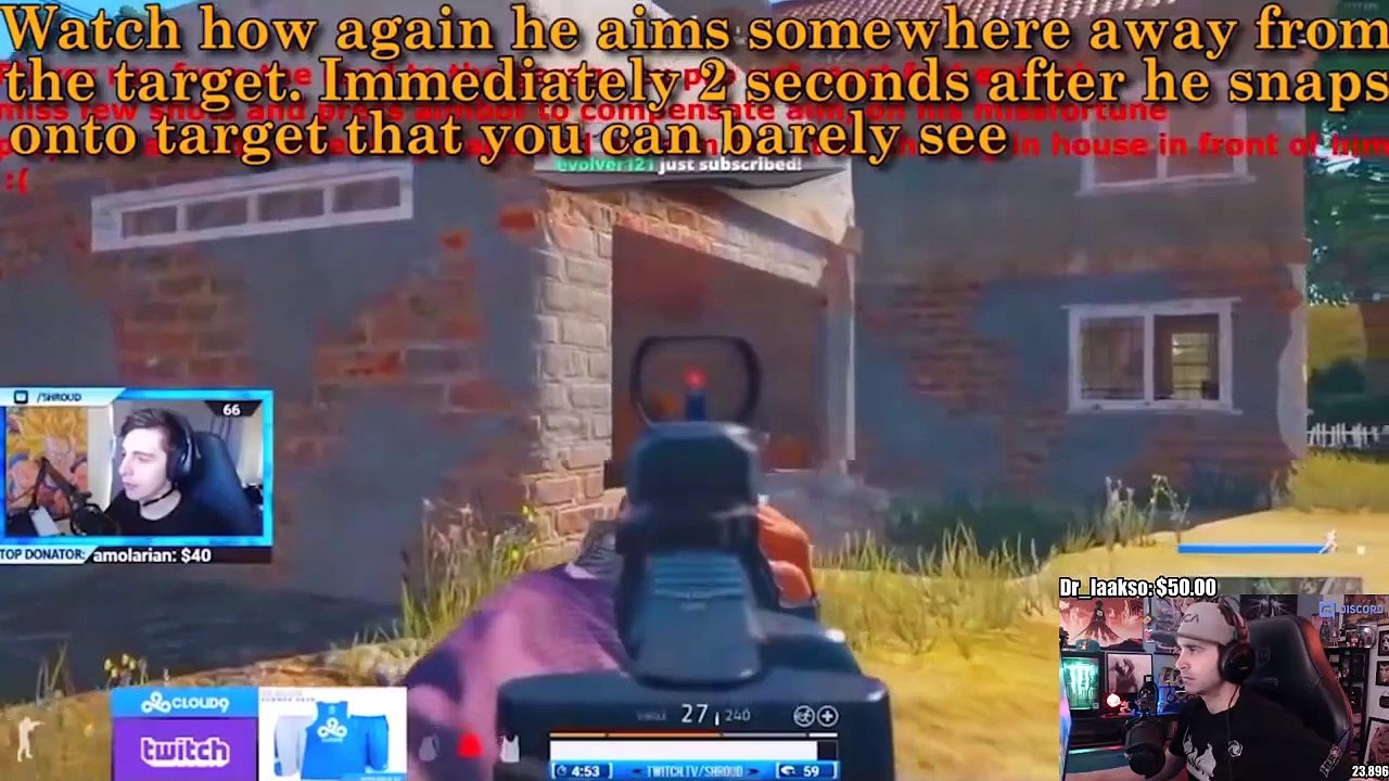 Summit1G Reacts: Shroud Possibly Using Humanized Aimbot/Aim Assist/Private Cheats (Pubg+Csgo)