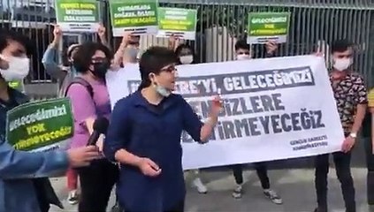 Cengiz Holding binası önünde İkizdere için eylem yapan 13 kişi gözaltına alındı