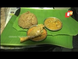 Download Video: Delicacy For Foodies- Mutton Biryani & Mutton Masala Gravy Served On Banana Leaf