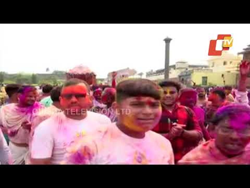 Lord Dolagobinda Comes Out Of Puri Srimandir On Dola Purnima